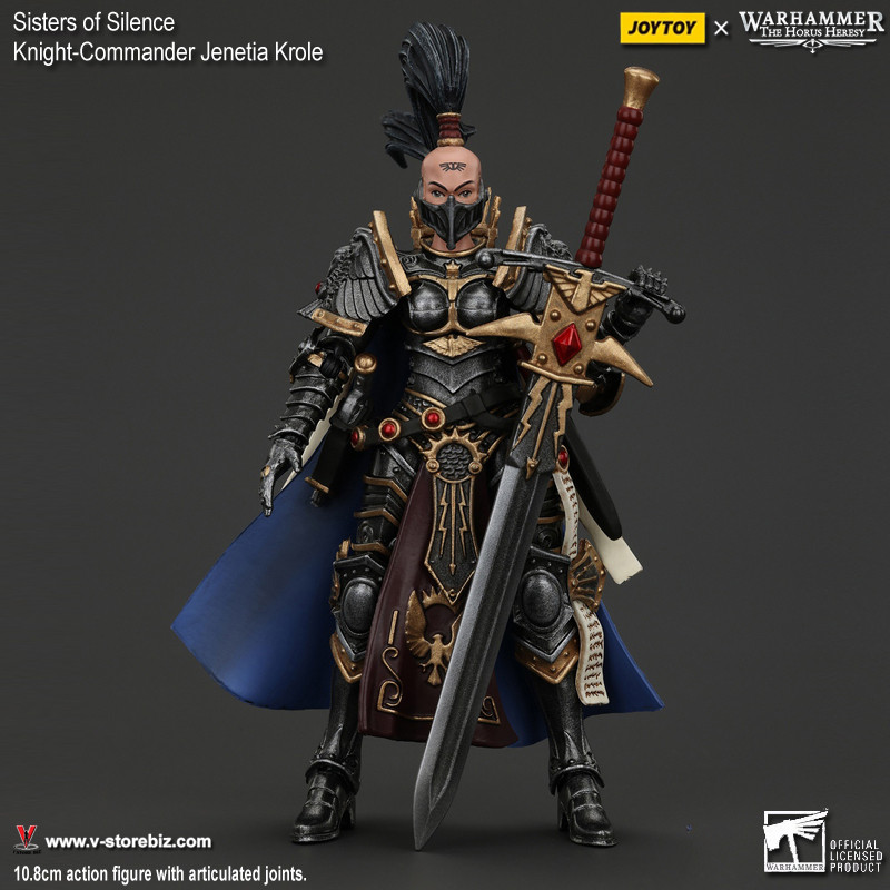 JOYTOY Warhammer 40K 1/18 Jenetia Krole - Sisters Of Silence Action Figure Da Collezione Dipinta A Mano