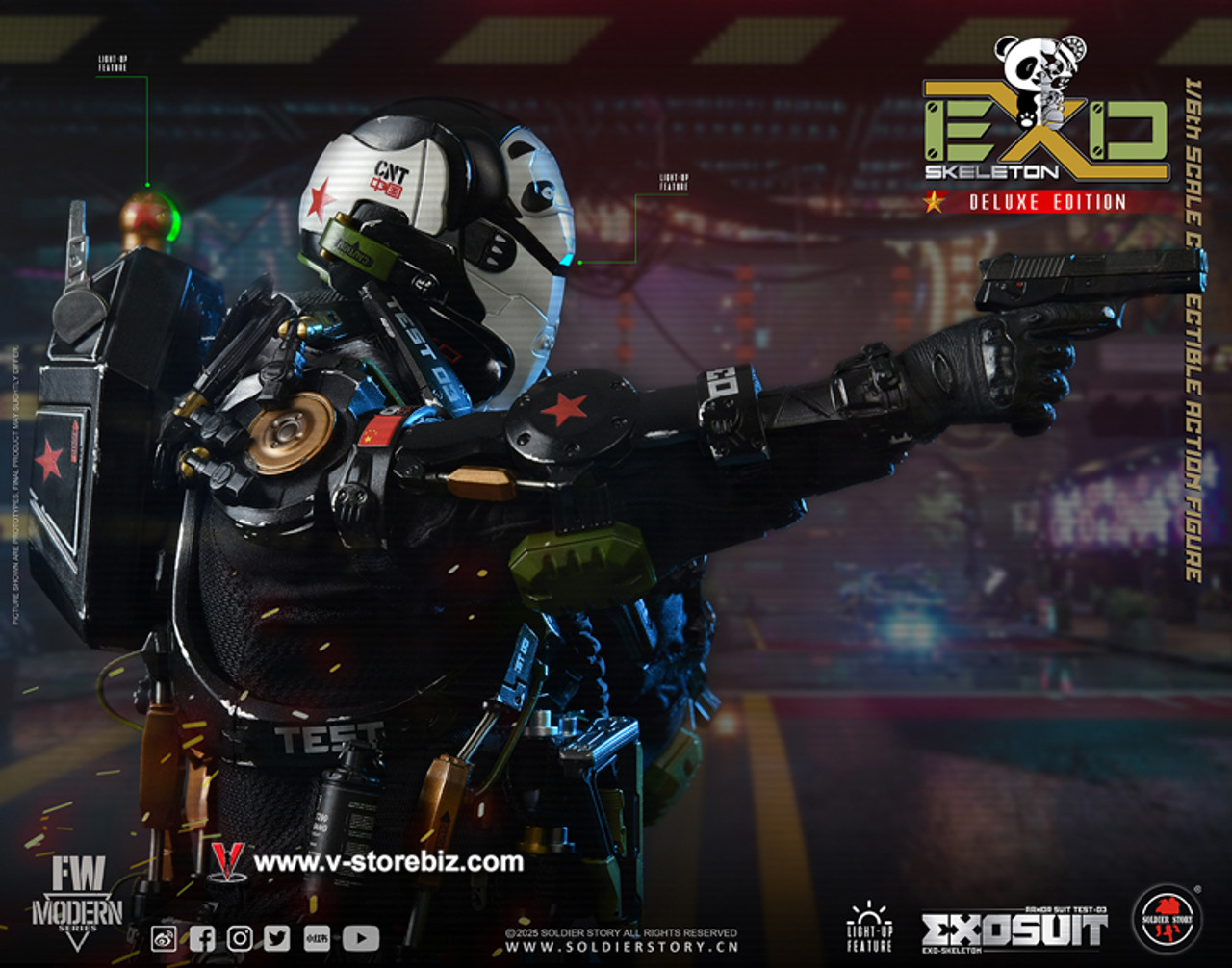 ミリタリー SS TOYS EXOSUIT EXO Skeleton Armor Suit Soldier Story EXO-Skeleton Armor Suit XO-01 SSE001