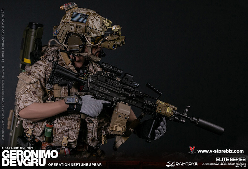 DAM 78107 DEVGRU Operation Neptune Spear Geronimo MK46 MOD1 Gunner