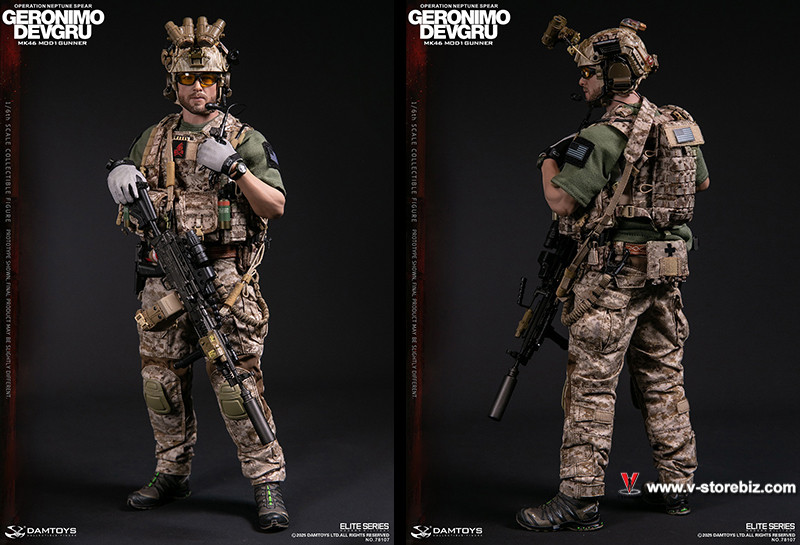 DAM 78107 DEVGRU Operation Neptune Spear Geronimo MK46 MOD1 Gunner