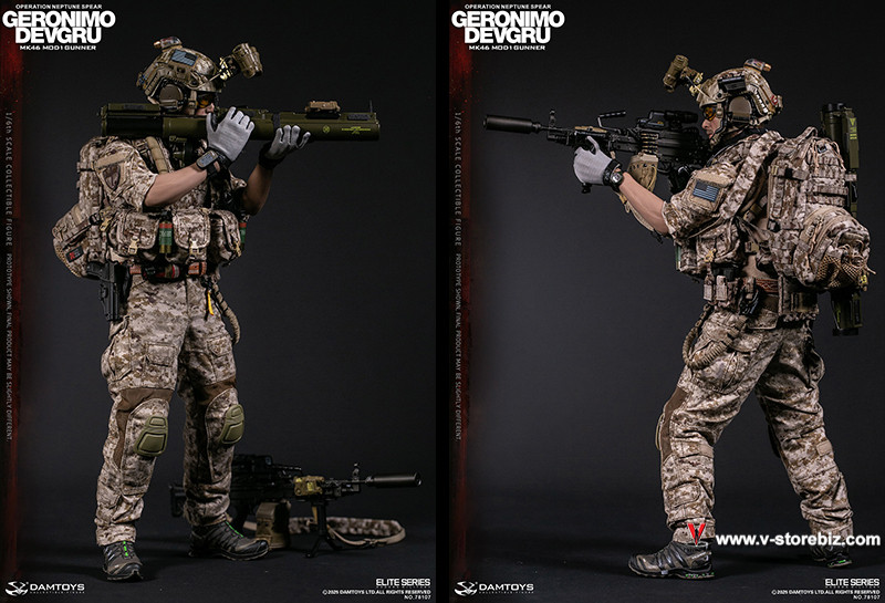 DAM 78107 DEVGRU Operation Neptune Spear Geronimo MK46 MOD1 Gunner