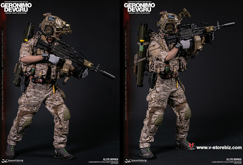 DAM 78107 DEVGRU Operation Neptune Spear Geronimo MK46 MOD1 Gunner
