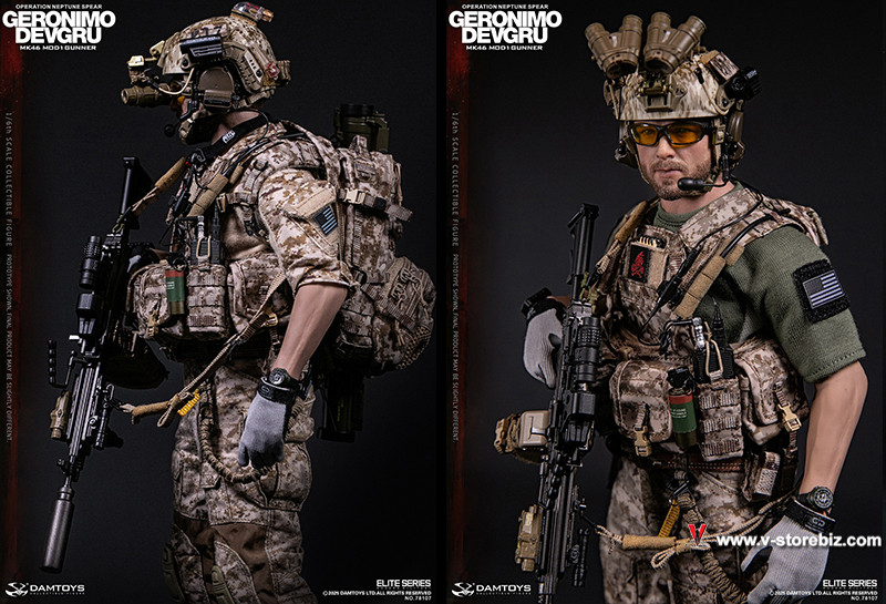 DAM 78107 DEVGRU Operation Neptune Spear Geronimo MK46 MOD1 Gunner