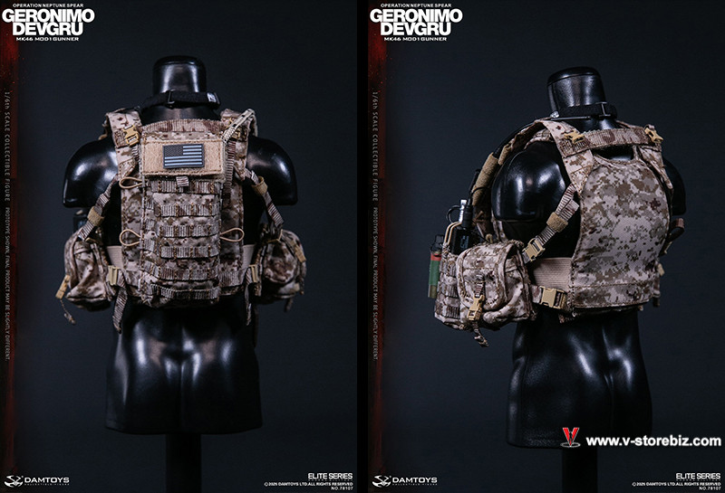 DAM 78107 DEVGRU Operation Neptune Spear Geronimo MK46 MOD1 Gunner