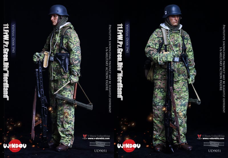 UJINDOU UD9051 WWII 11.FrW.Pz.Gren.Div Nordland Vistula Oder 1945