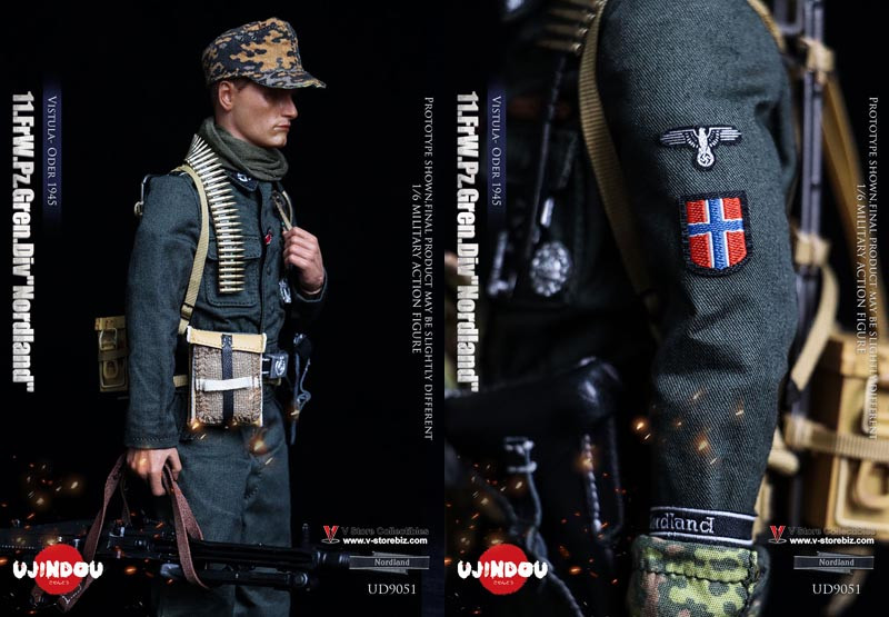 UJINDOU UD9051 WWII 11.FrW.Pz.Gren.Div Nordland Vistula Oder 1945