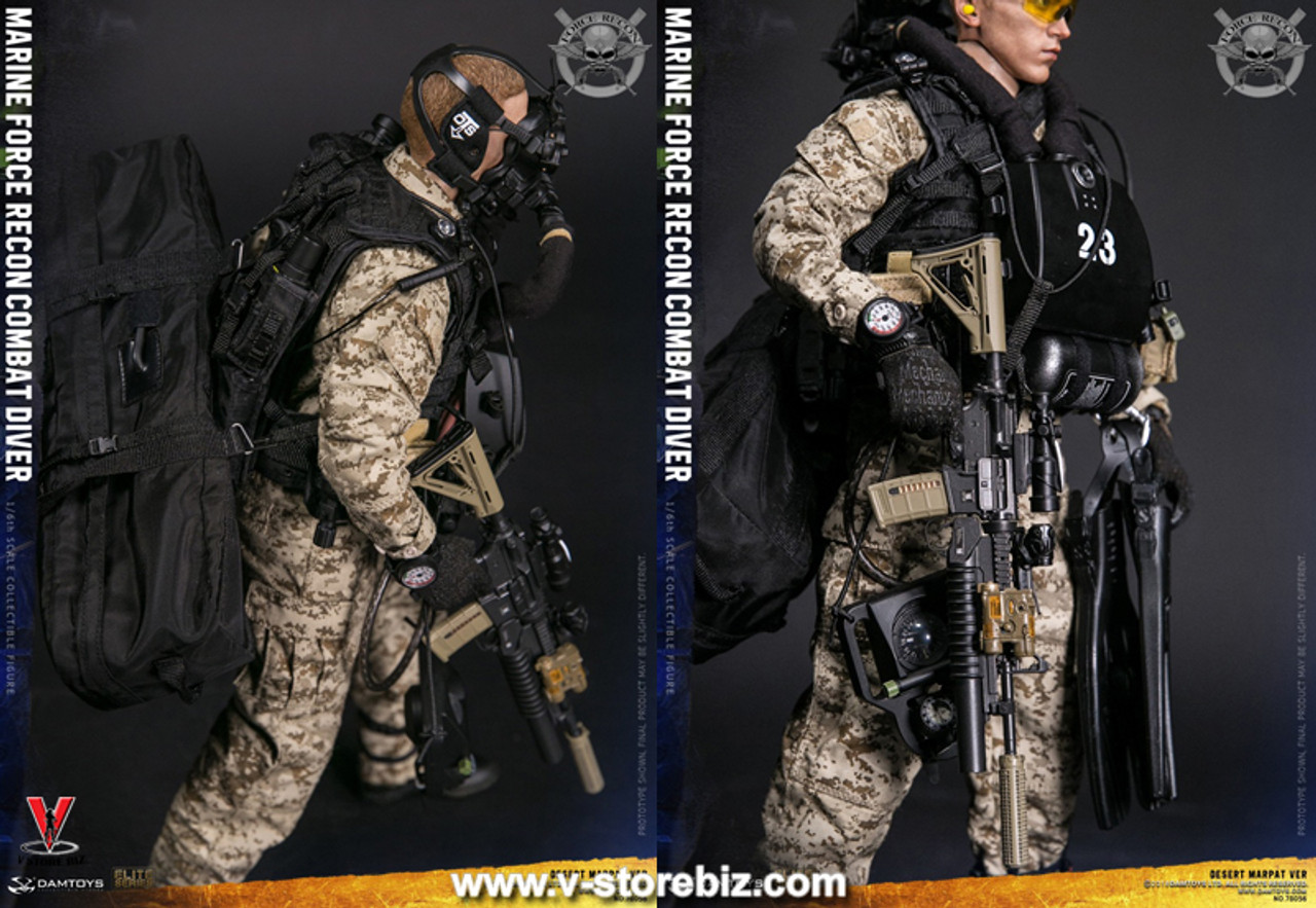 DAMTOYS78055USMCコンバット・ダイバーフォースリコン・ウッドランド DAMTOYS DAM 78055 USMC Combat Diver Woodland Camouflage