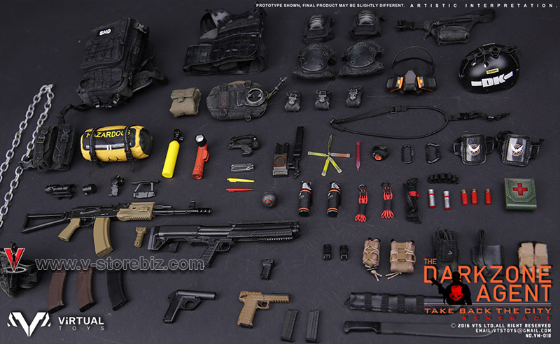 VTS Toys VM018 Darkzone Agent RENEGADE - V Store Collectibles