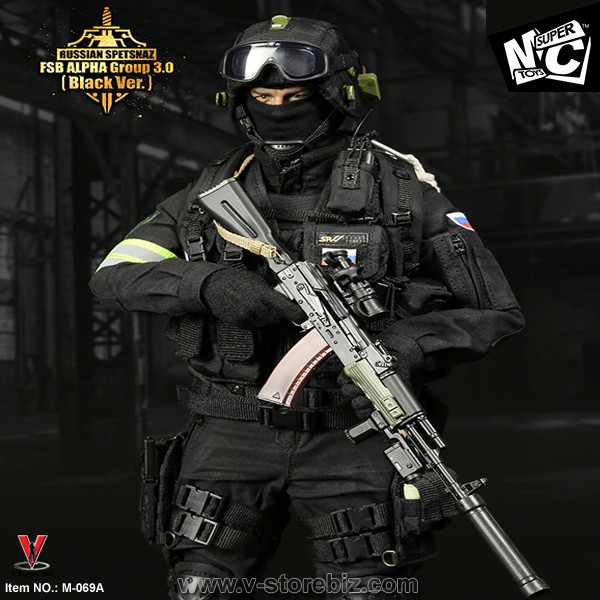 SuperMCToys Russian Spetsnaz FSB Alpha Group 3 (Black Ver.) - V
