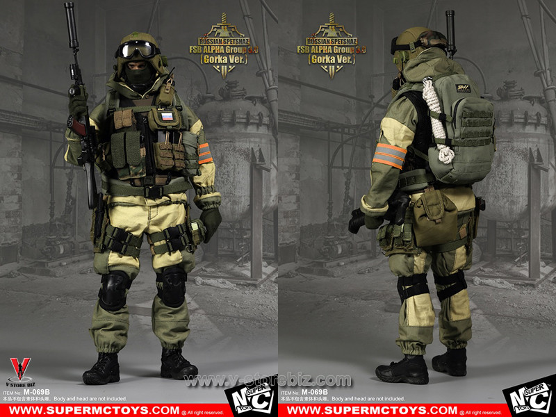 ロシアFSB放出品 Practicaリーフスーツ セット Gen1 TsSN支給 SuperMCToys Russian Spetsnaz FSB Alpha Group 3 (Gorka Ver.) - V