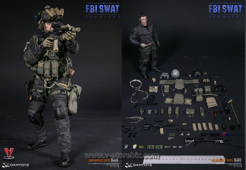 DAMToys 78044B FBI SWAT Team Midnight Ops Agent San Diego - V