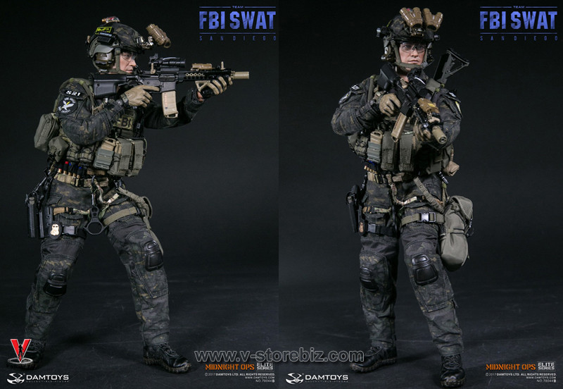 DAMToys 78044B FBI SWAT Team Midnight Ops Agent San Diego - V