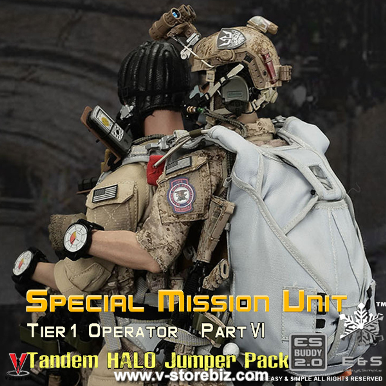 E&S 26021T Tier 1 SMU Part VI Tandem HALO Jumper Pack - V