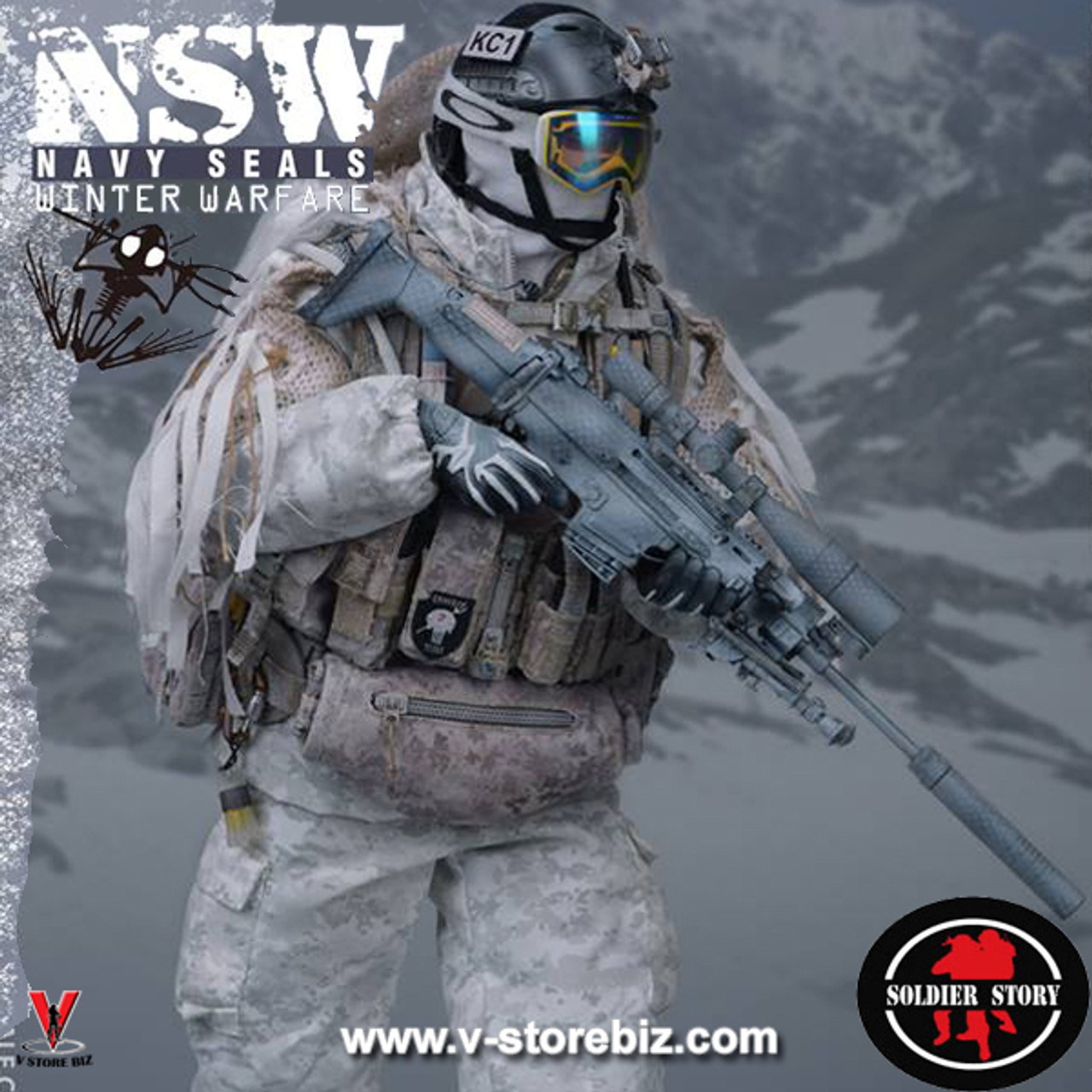 NSW WINTER WARFARE 『MARKSMAN』 Navy SEALs(ネイビーシールズ) 1/6 完成品 可動フィギュア(SS109) Soldier Story(ソルジャーストーリー) SOLDIER STORY NSW Navy Seals Winter Warfare MARKSMAN 1/6