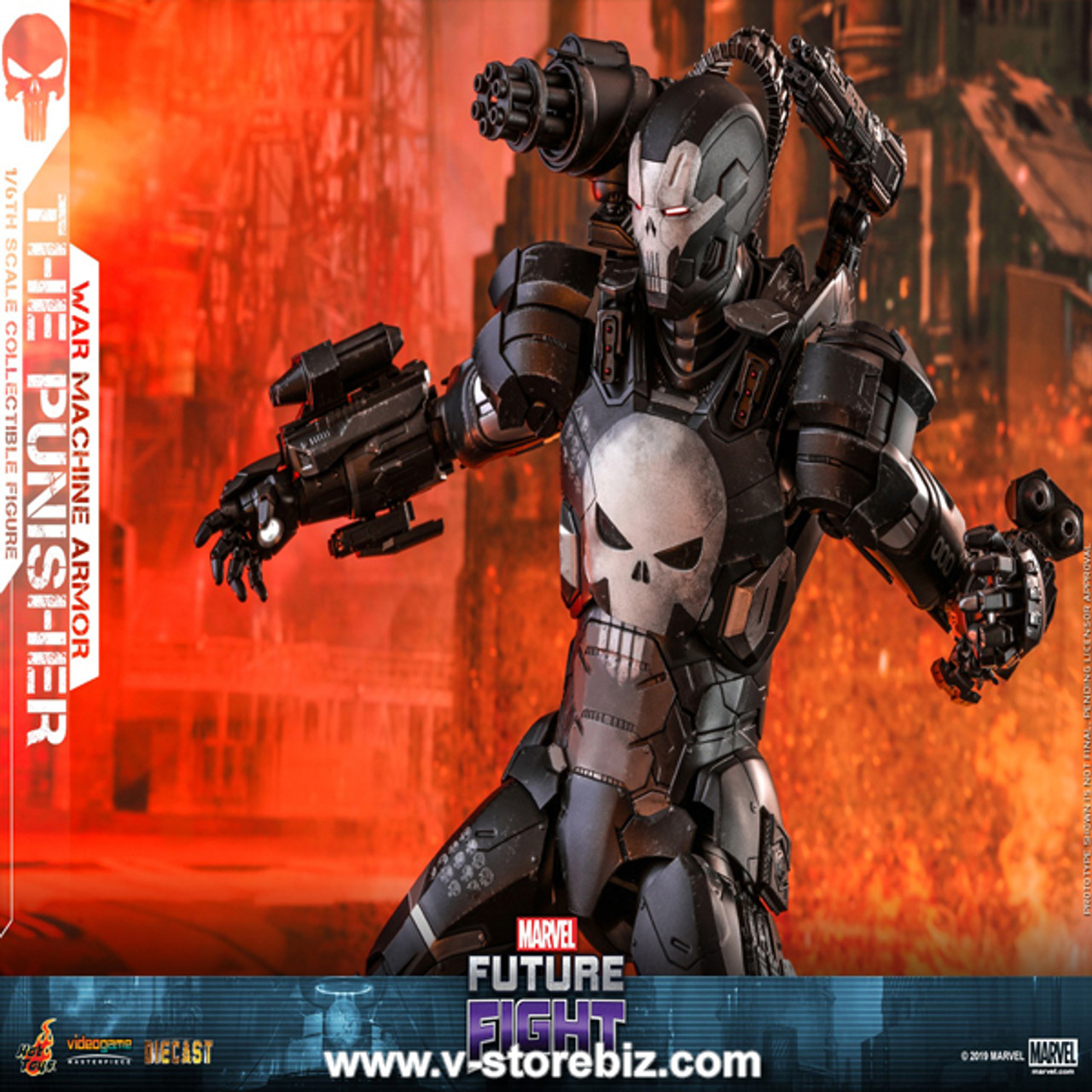 Hot Toys VGM33D28 Marvel Future Fight The Punisher (War Machine Armor)