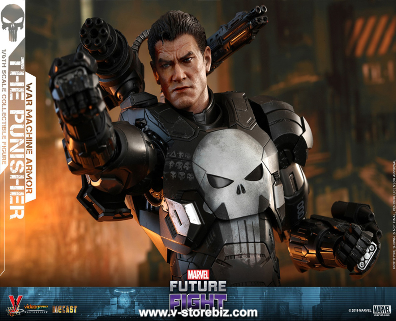 Hot Toys VGM33D28 Marvel Future Fight The Punisher (War Machine Armor)