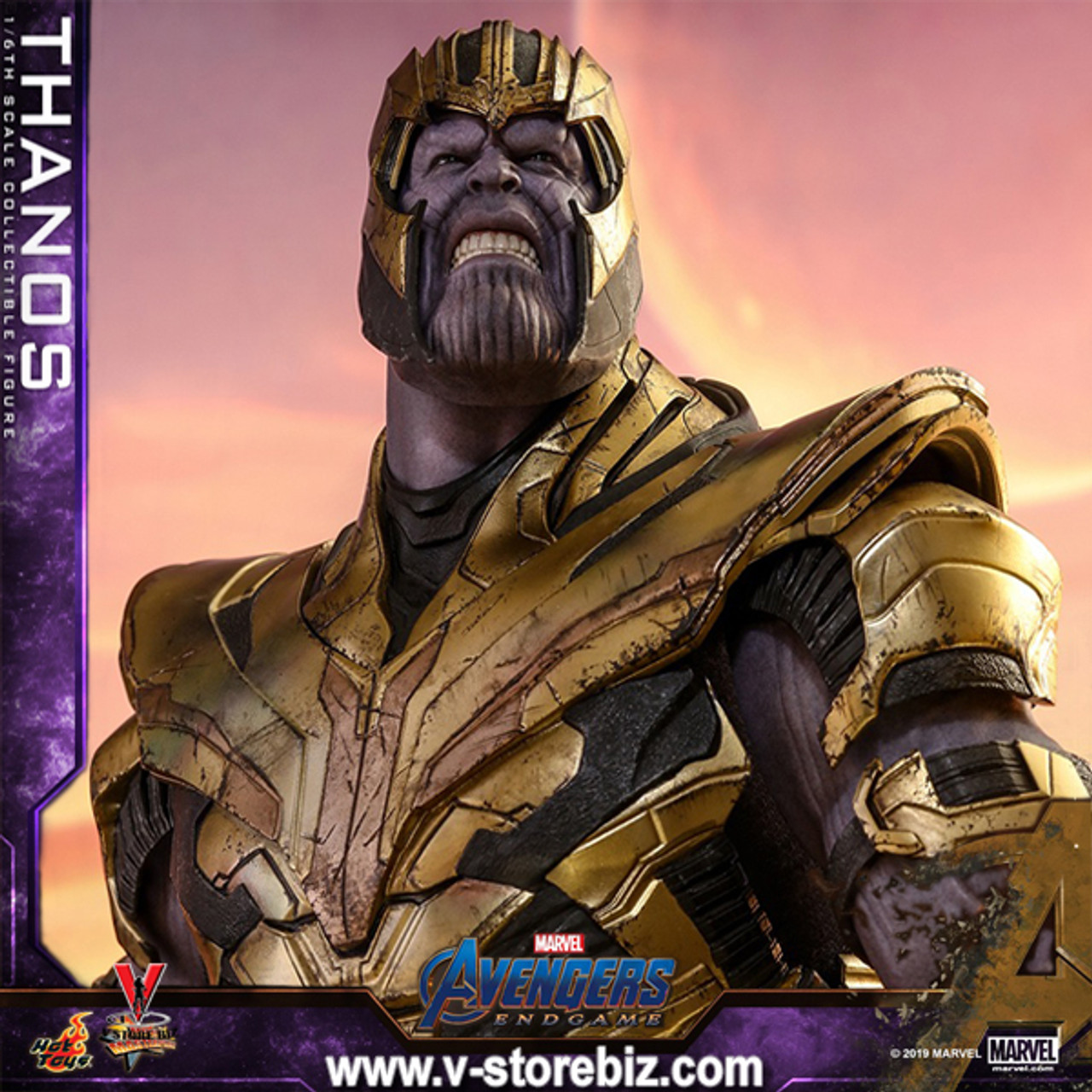 Hot Toys Marvel Movie Masterpiece Thanos Infinity War Collectible Figure