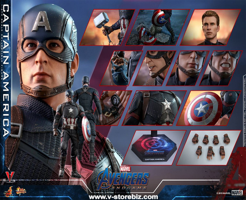 【未開封】MARVEL キャプテン・アメリカ MMS 536 Hot Toys MMS 536 Avengers : Endgame – Captain America – Hot Toys