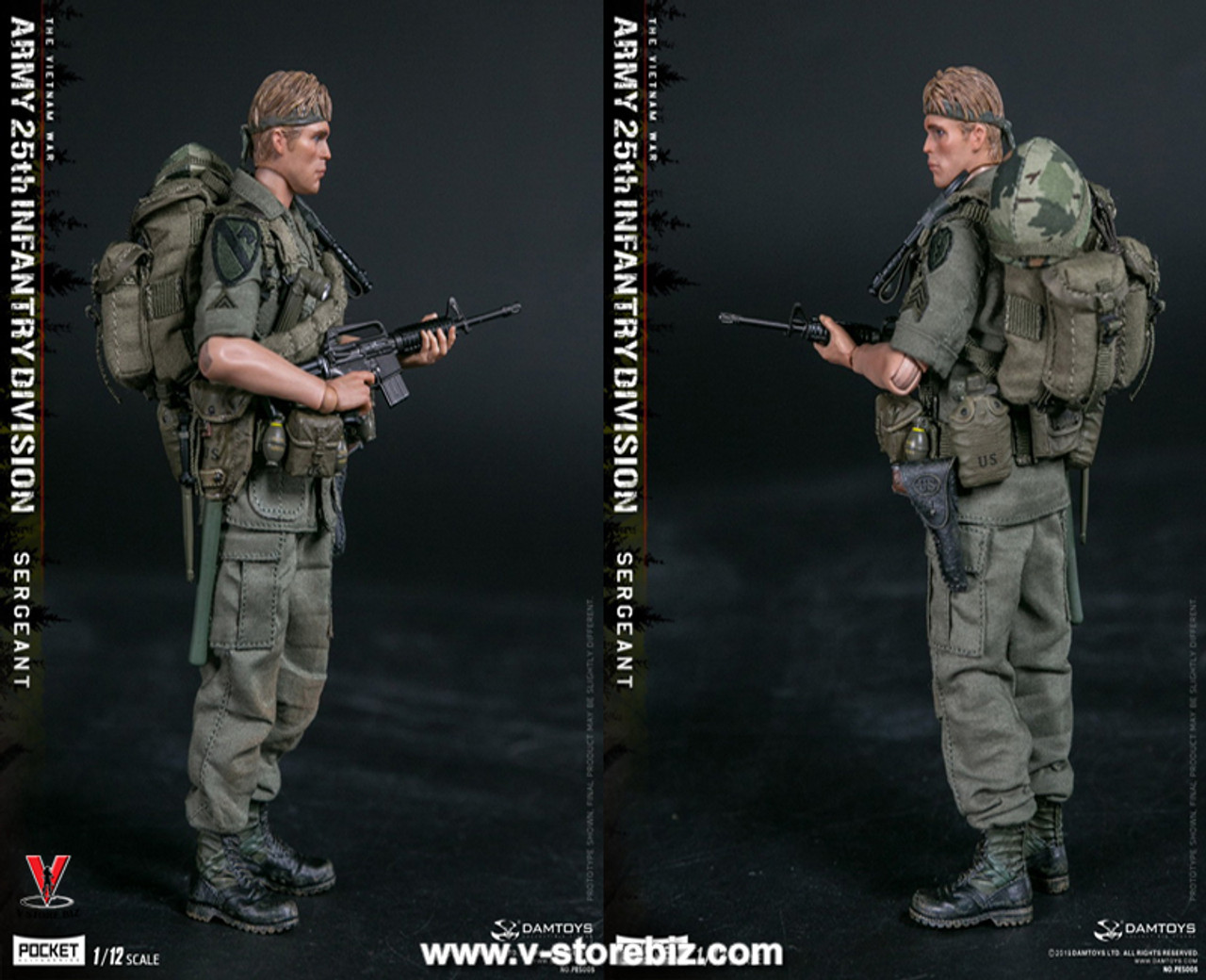 Original Crazy Figure 1/12 WWII U.S. Rangers On D-Day