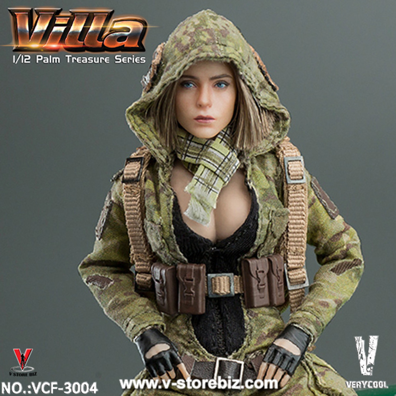 Very Cool VCF3004 Palm Treasure Series 1/12 MC Camouflage Women Soldier -  Villa