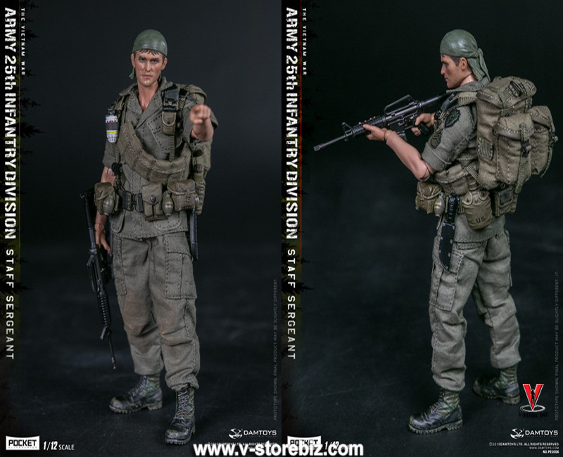 DAMTOYS 1/12 PES006 Army 25th Infantry Division Staff Sergeant - V