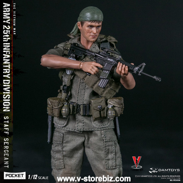 DAMTOYS 1/12 PES006 Army 25th Infantry Division Staff Sergeant - V