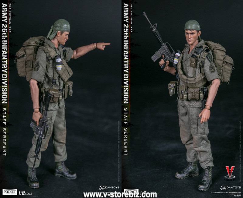 DAMTOYS 1/12 PES006 Army 25th Infantry Division Staff Sergeant - V