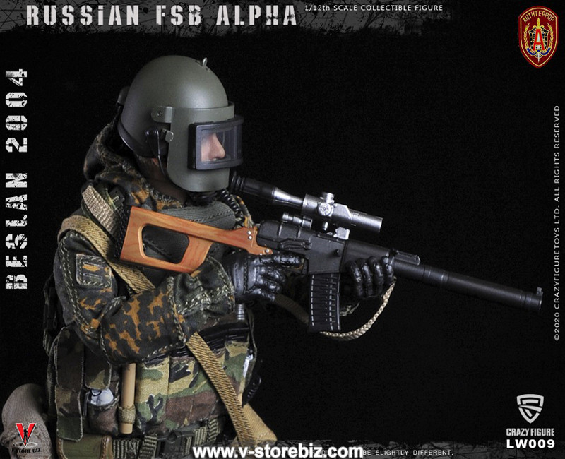 Crazy Figure LW009 1/12 Russian Alpha Special Forces Sniper - V