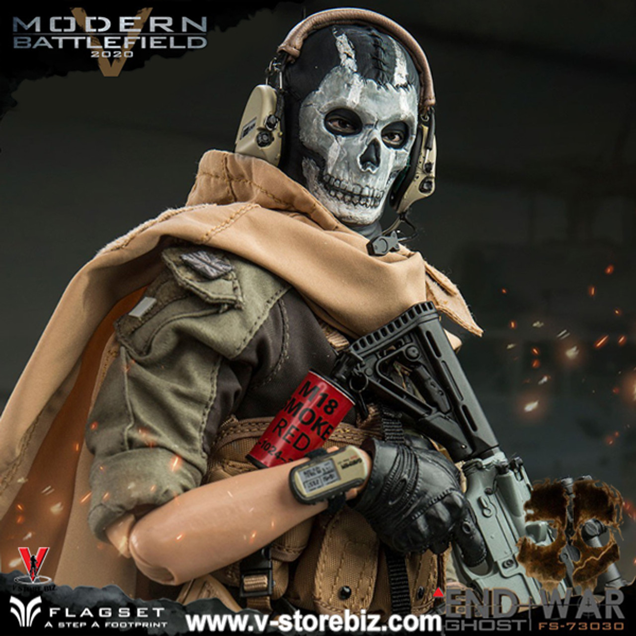 Flagset Fs 73030 Modern Battlefield End War Ghost V Store