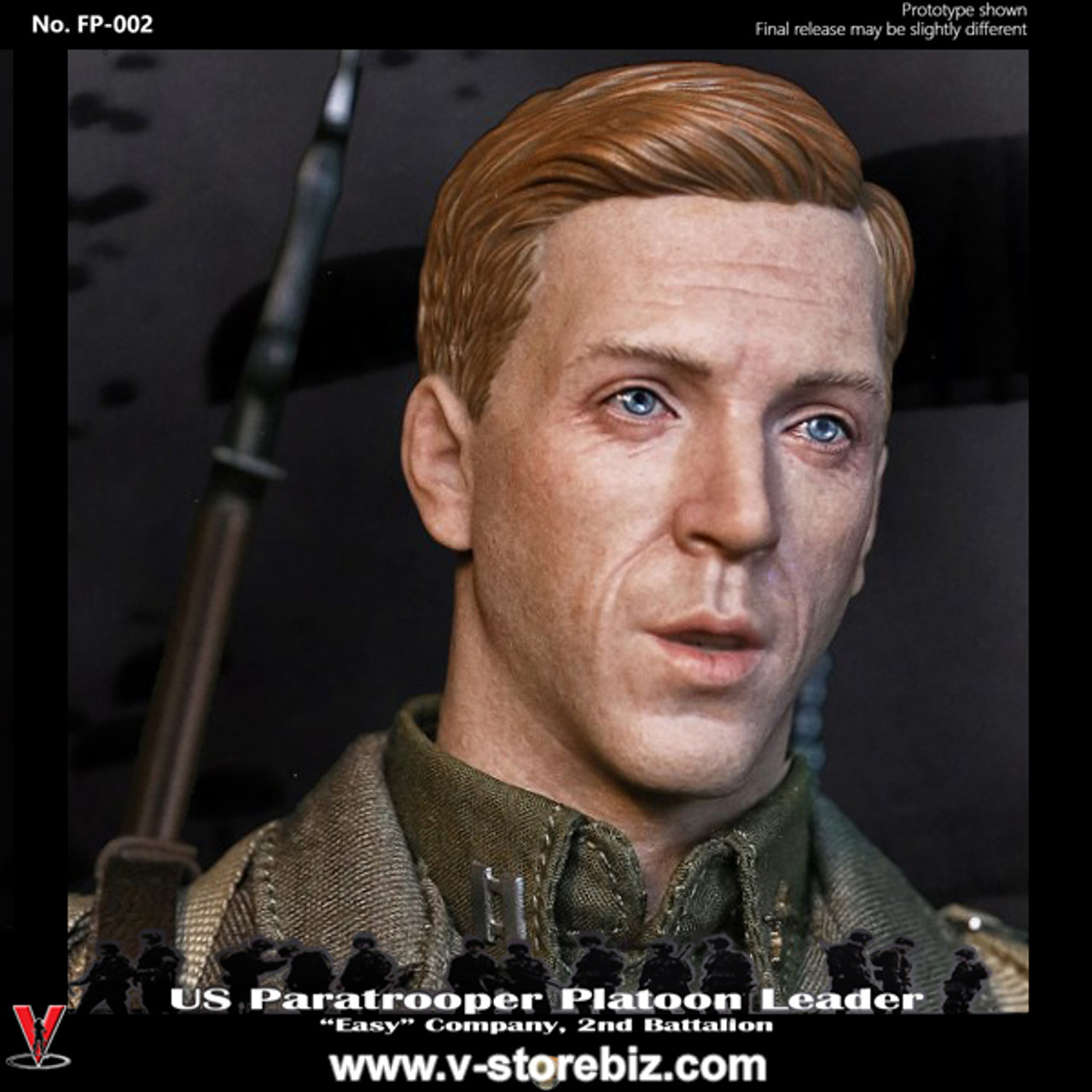 Facepool FP-002A US Paratrooper Platoon Leader - “Easy” Company