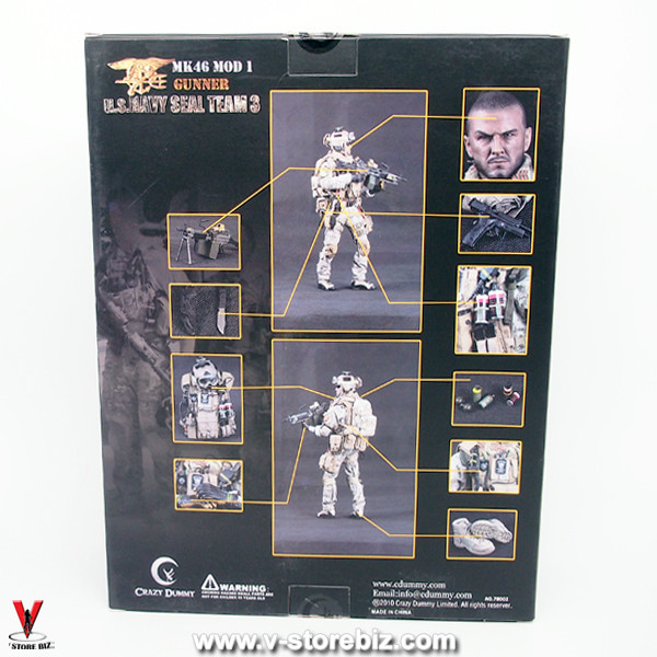 Crazy Dummy 78001 US NAVY SEAL Team 3 MK46 MOD 1 Gunner - V Store