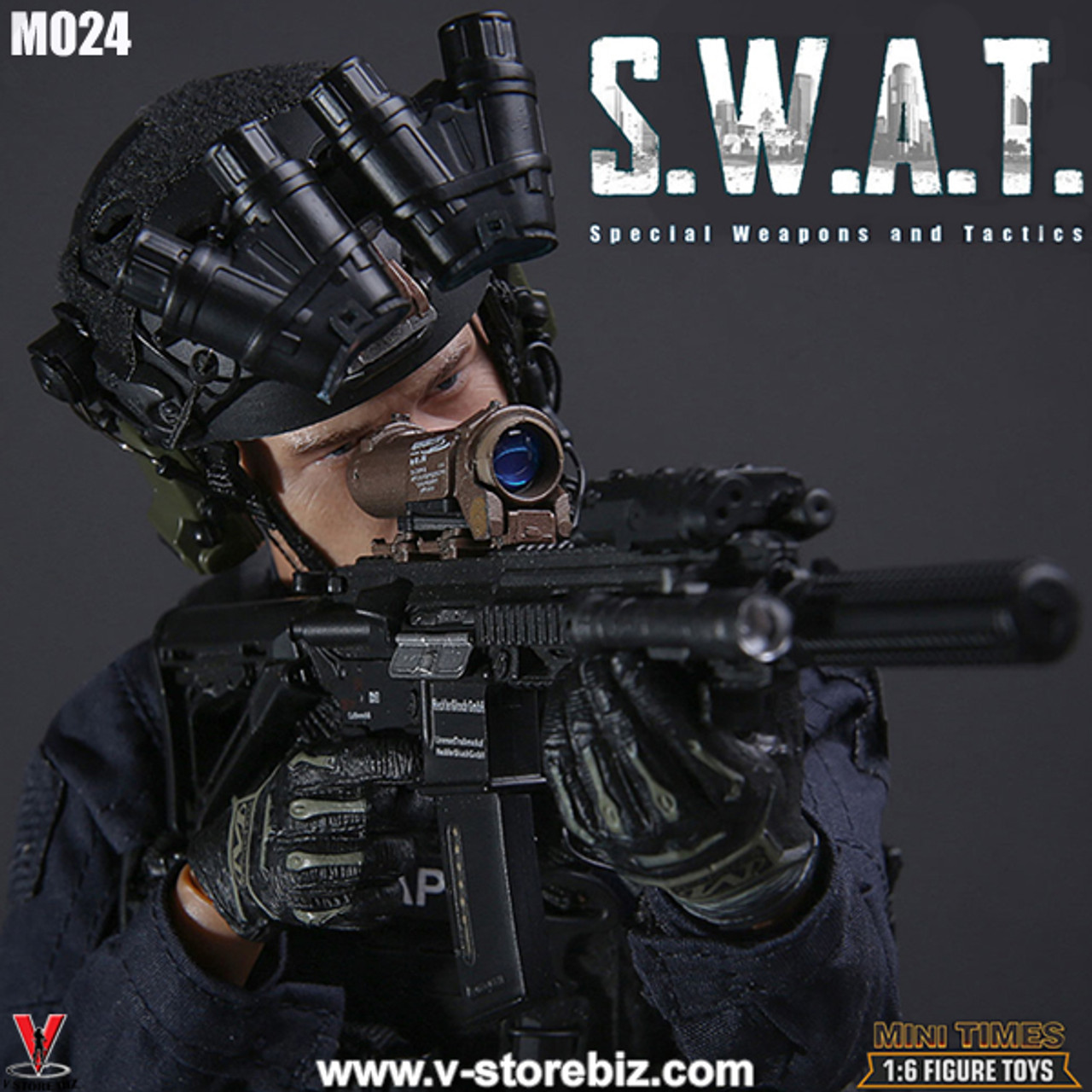 【MiniTimesToys】MT-M024 1/6 SWAT 2.0 Mini Times Toys 1/6Scale M024 SWAT 2.0 PVC Action Figure In