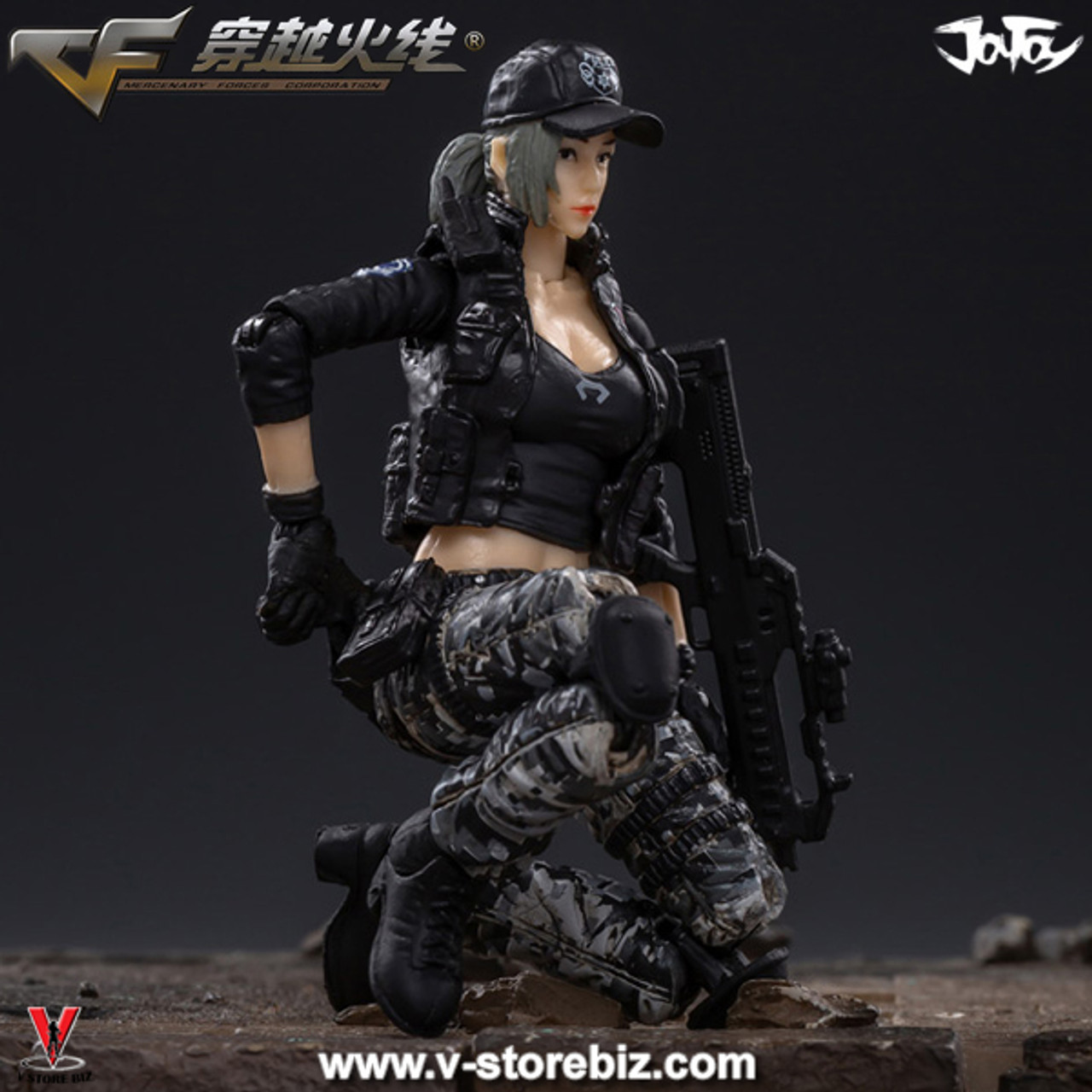 [SOLD OUT] JOYTOY CrossFire Fox Hunter B (Black) - V Store Collectibles