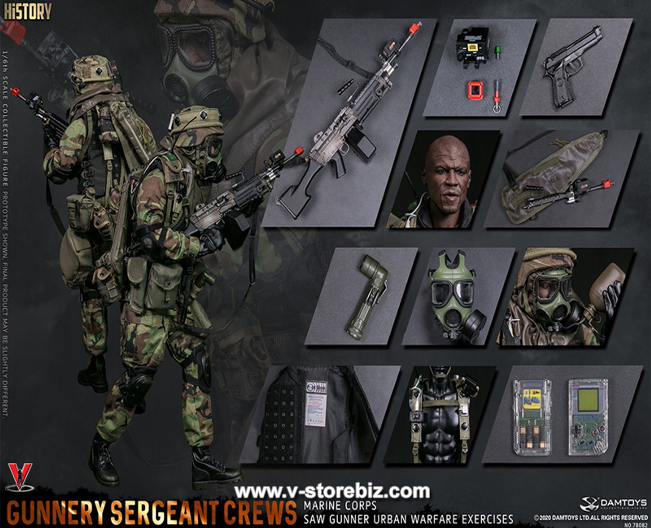 DAM 78082 Marine Corps Gunnery Sgt. Crews, Urban Warfare