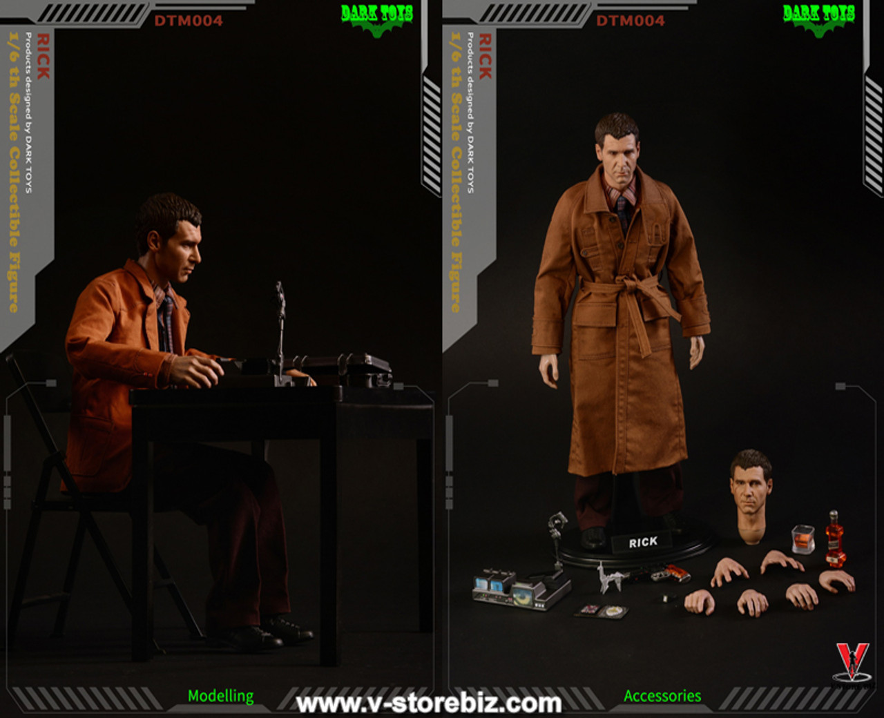Dark Toys DTM004 Blade Runner Rick DX - V Store Collectibles