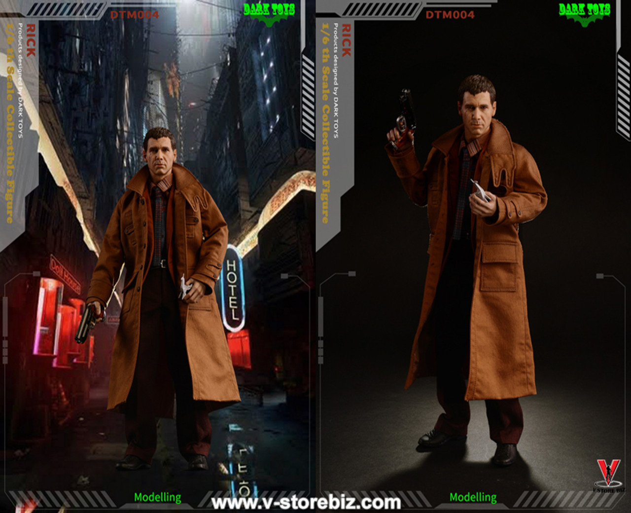 DARK TOYS Blade Henter Rick DX版 DTM004 1/6 Scale 12” DARK TOYS DTM004 DX Collectible Figure Blade