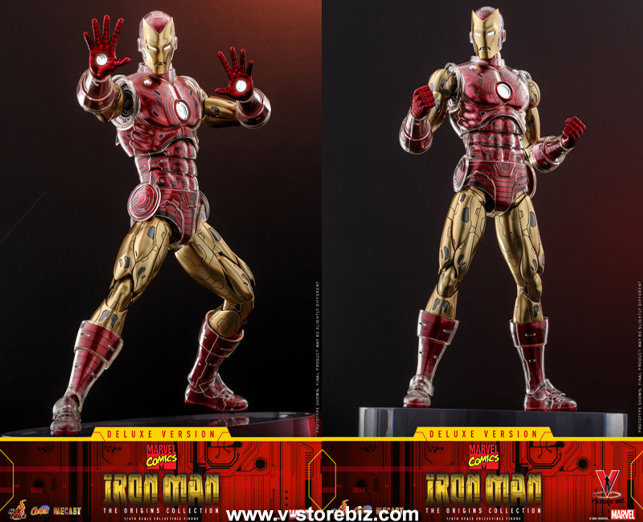 Hot Toys CMS08D38 Marvel Comics - Iron Man [The Origins Collection] (Deluxe  Version)