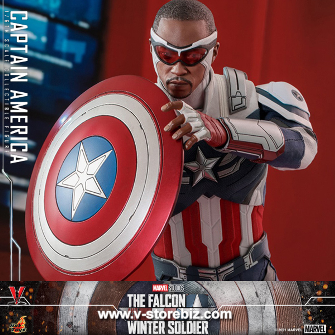 Hot Toys TMS040 Marvel The Falcon and the Winter Soldier Captain