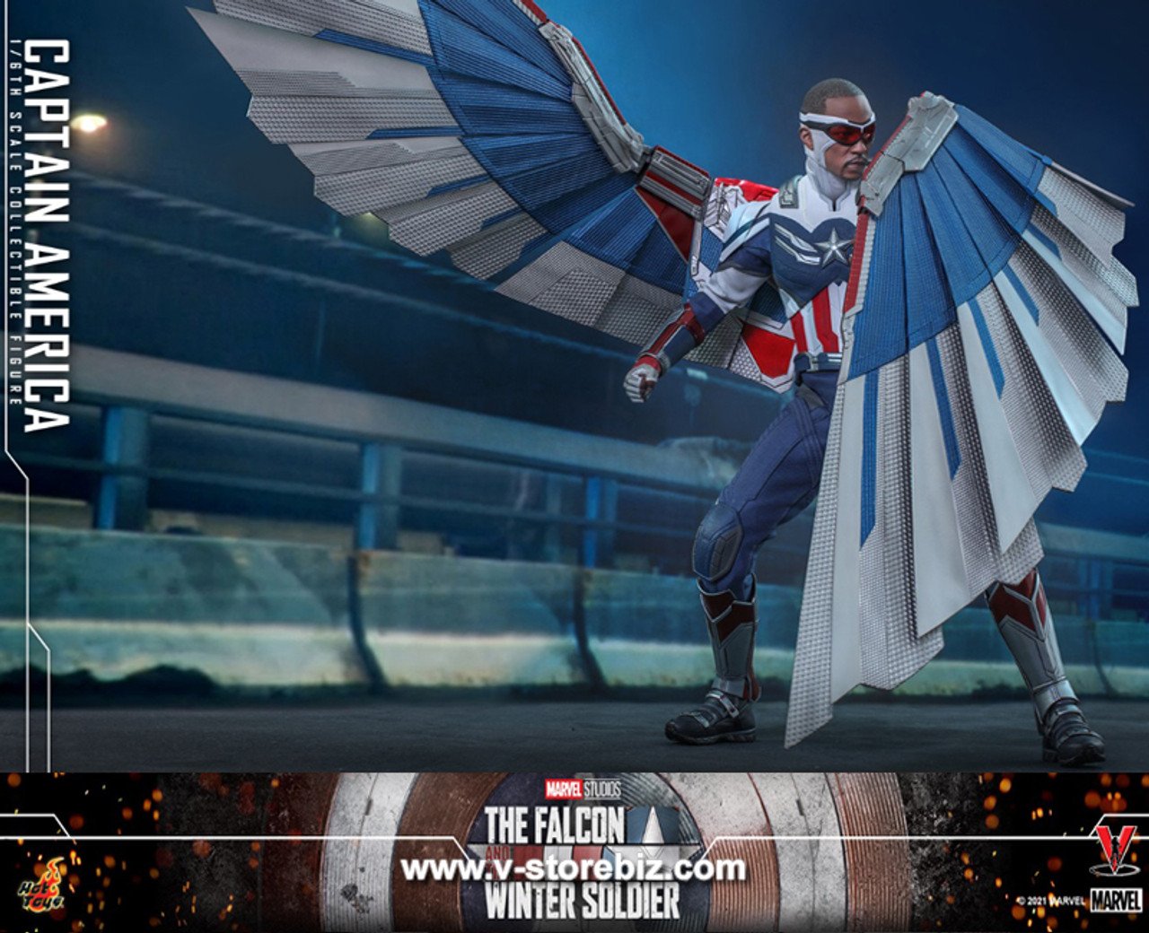 Hot Toys TMS040 Marvel The Falcon and the Winter Soldier Captain Ameri –  Pop Collectibles