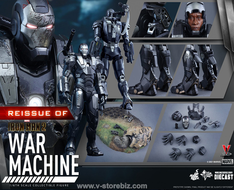 Hot Toys MMS331D13B Iron Man 2 : War Machine Collectible Figure