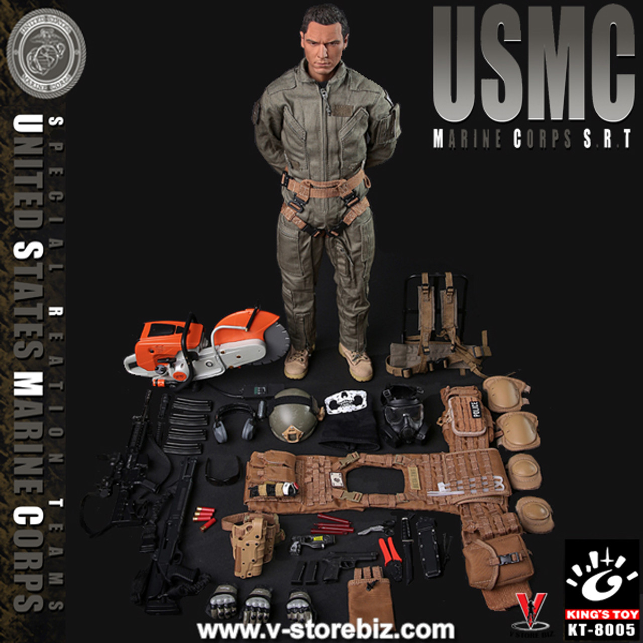 King's Toy KT-8005 USMC Marine Corps Special Response Team (SRT) - V Store  Collectibles