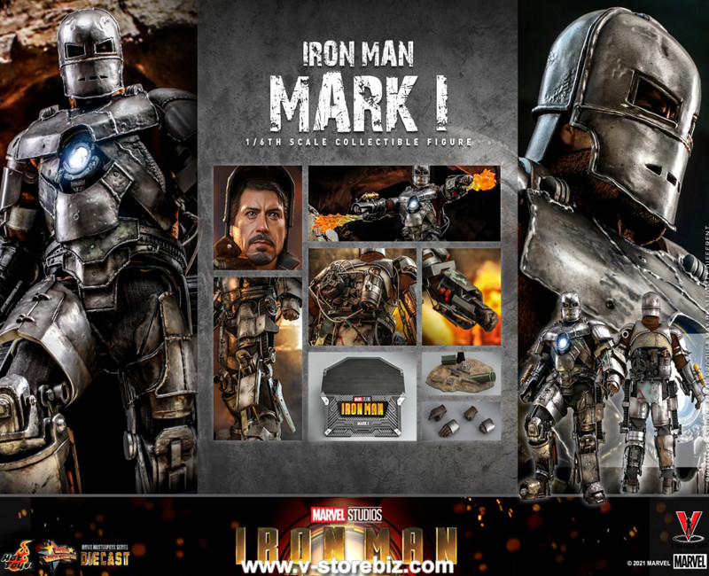 Hot Toys MMS605D40 Iron Man Mark I - V Store Collectibles