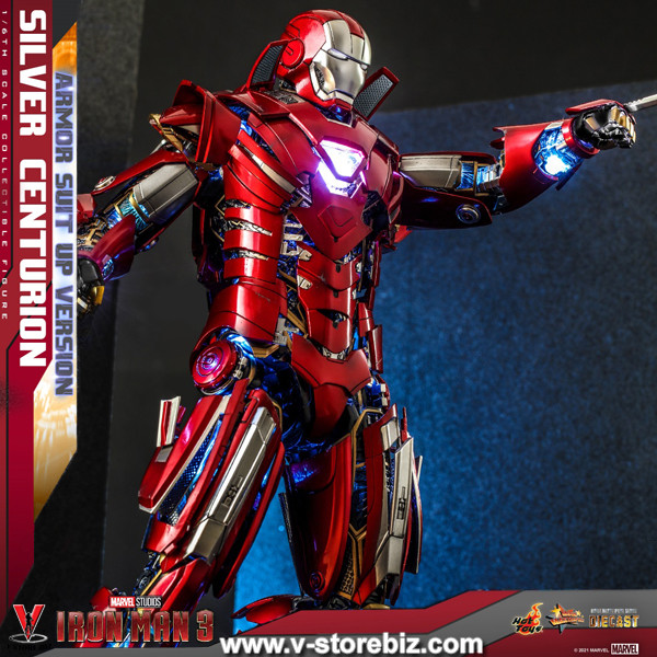 Hot Toys MMS618D43 Iron Man 3 : Silver Centurion (Armor Suit Up
