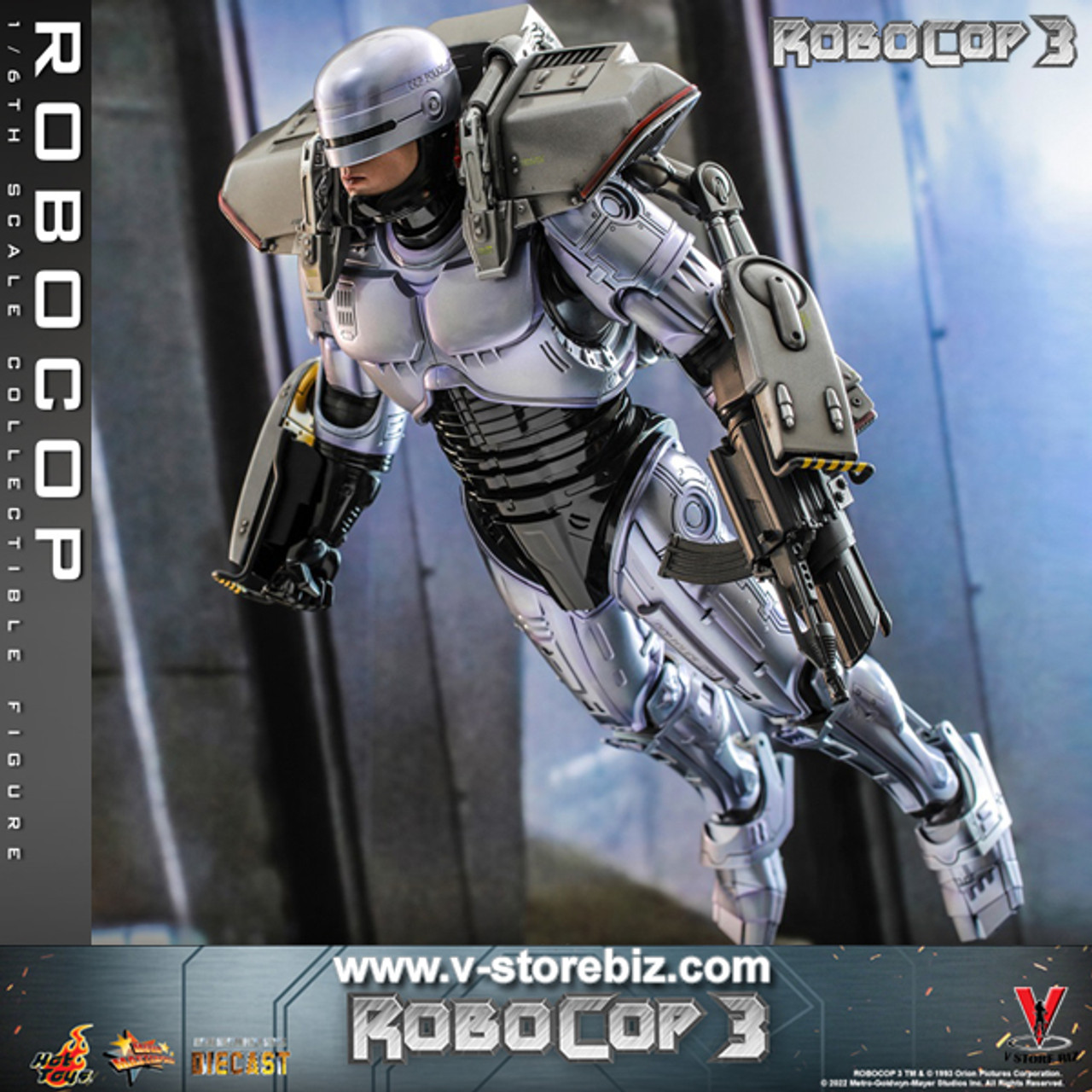 Figurine Hot toys RoboCop 3 figurine Movie Masterpiece 1/6 RoboCop 3