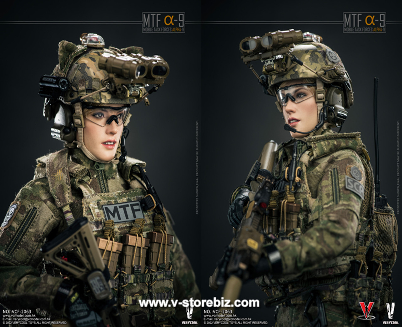 その他 VERYCOOL Mobile Task Forces MTF Alpha-9 Mobile Task Force Alpha-9 - Very Cool 1/6 Scale Figure