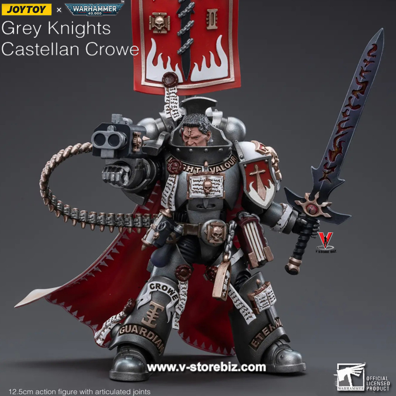 Sold Out Joytoy Warhammer 40k Jt3518 Grey Knights Castellan Crowe V Store Collectibles 2525