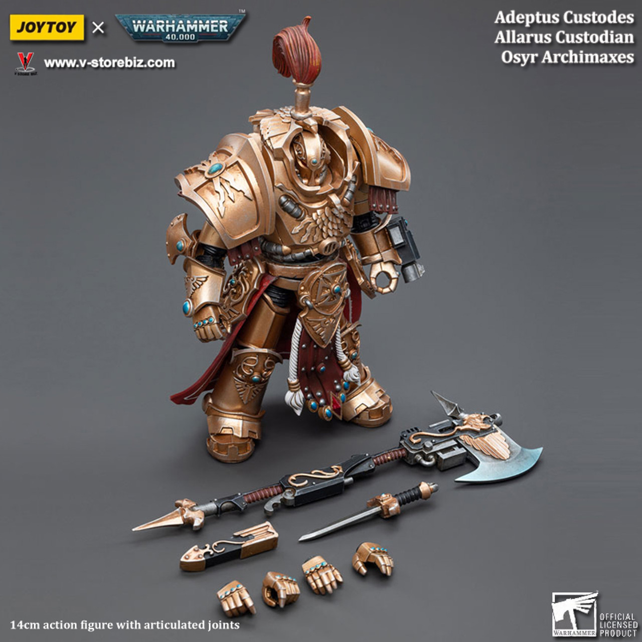 JOYTOY ウォーハンマー40K Allarus Custodian JoyToy WH40K Adeptus Custodes Allarus custodian with