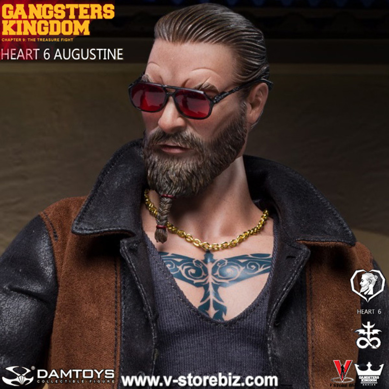 DAMTOYS Gangsters Kingdom GK027 Hearts 6: Augustine - V Store Collectibles
