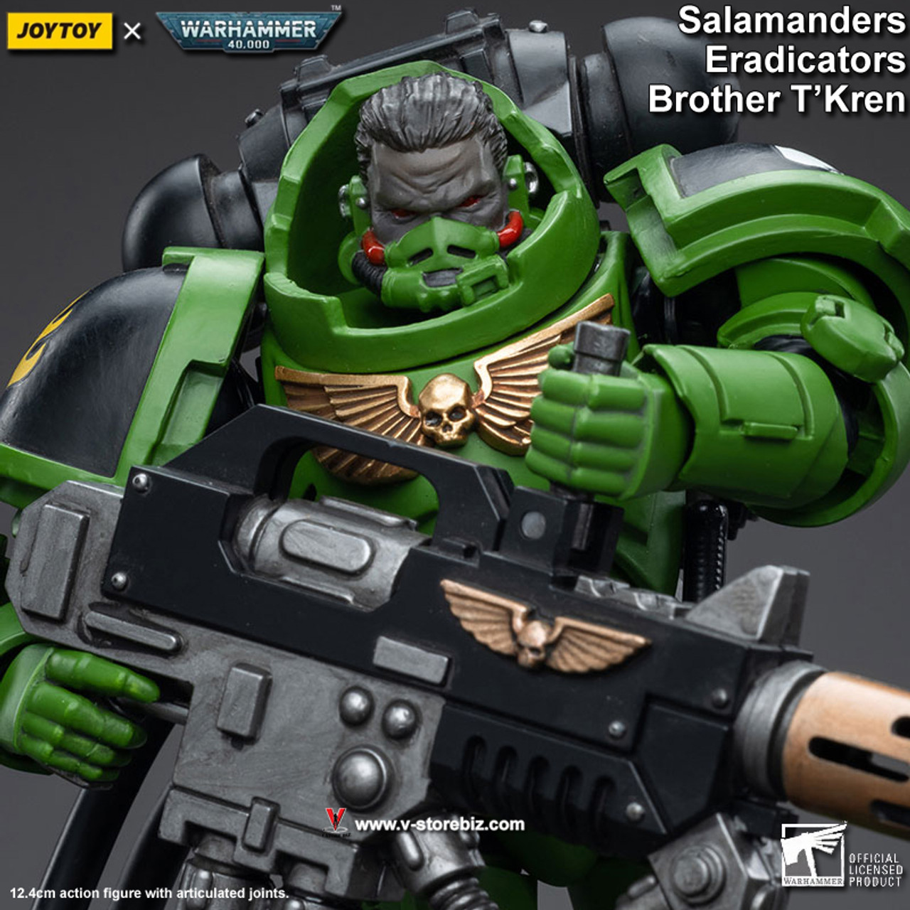 Warhammer 40K Salamanders Intercessors Brother Haecule 1/18 Scale Figure