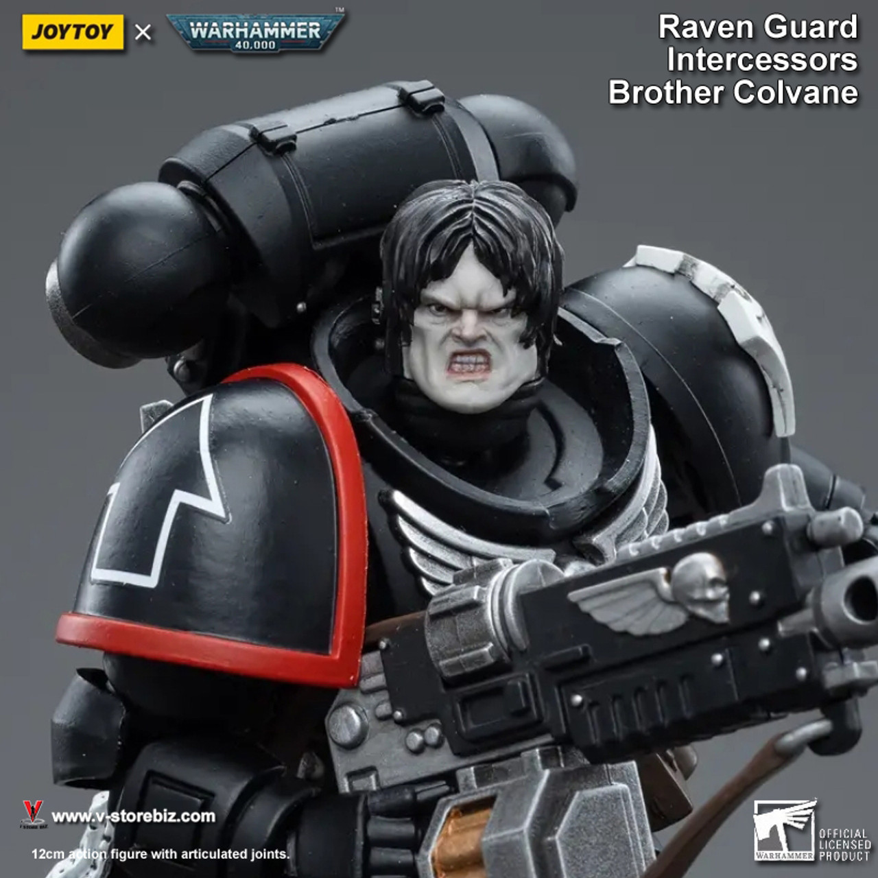  JOYTOY Warhammer 40,000 Action Figure, Raven Guard